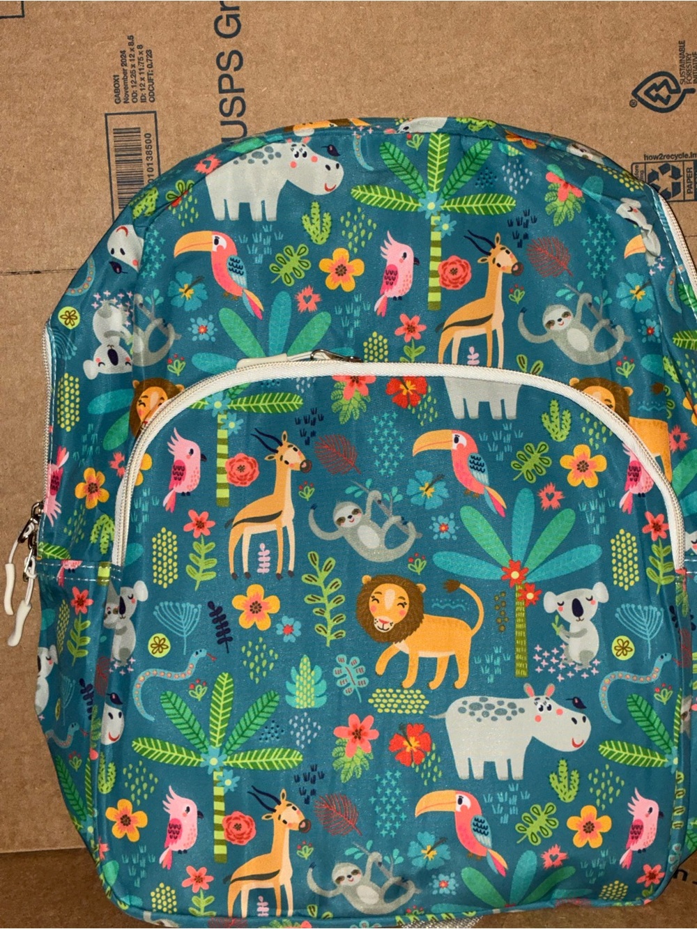 Kids Space Print Backpack - Blue with Filled Pencil Pouch - Picture 3 of 8